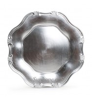 Silver Baroque Charger Plates (24-PK)